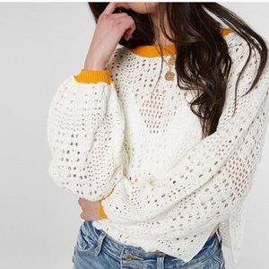 Free people Home Run knit sweater
